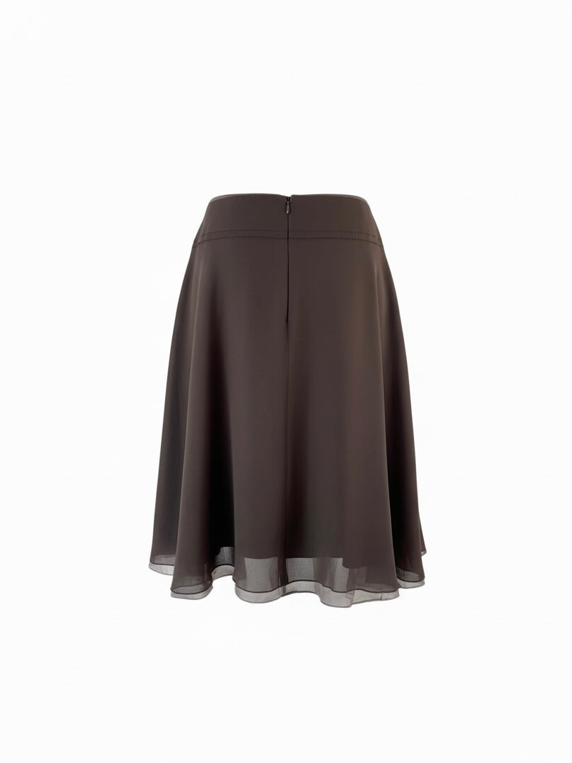 【VINTAGE ARCHIVE】 FOXEY / Tulle Flare Silk Skirt