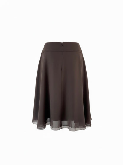 【VINTAGE ARCHIVE】 FOXEY / Tulle Flare Silk Skirt