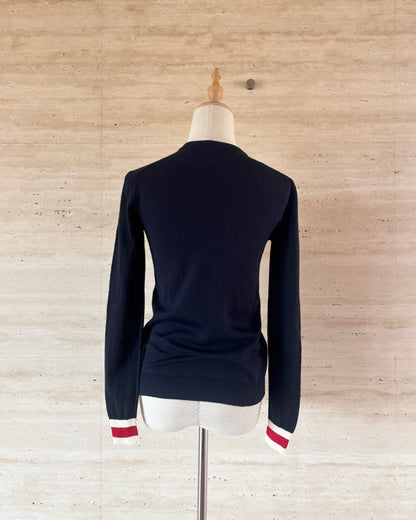 【GUCCI】Line V-Neck Knit