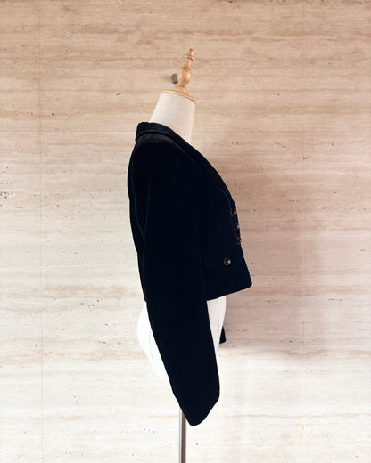 【GIORGIO ARMANI】Velour Short Jacket