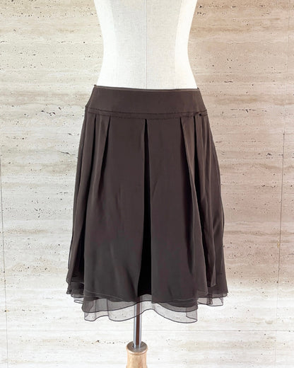 【FOXEY】Tulle Flare Silk Skirt
