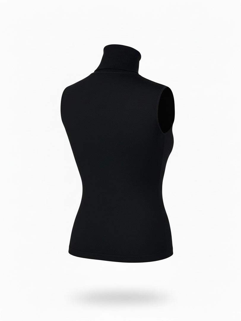 【VINTAGE ARCHIVE】 FOXEY / Sleeveless Turtleneck Knit Top