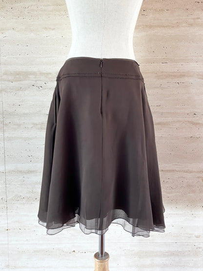 【FOXEY】Tulle Flare Silk Skirt