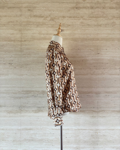 【CELINE】Chain Print Blouse