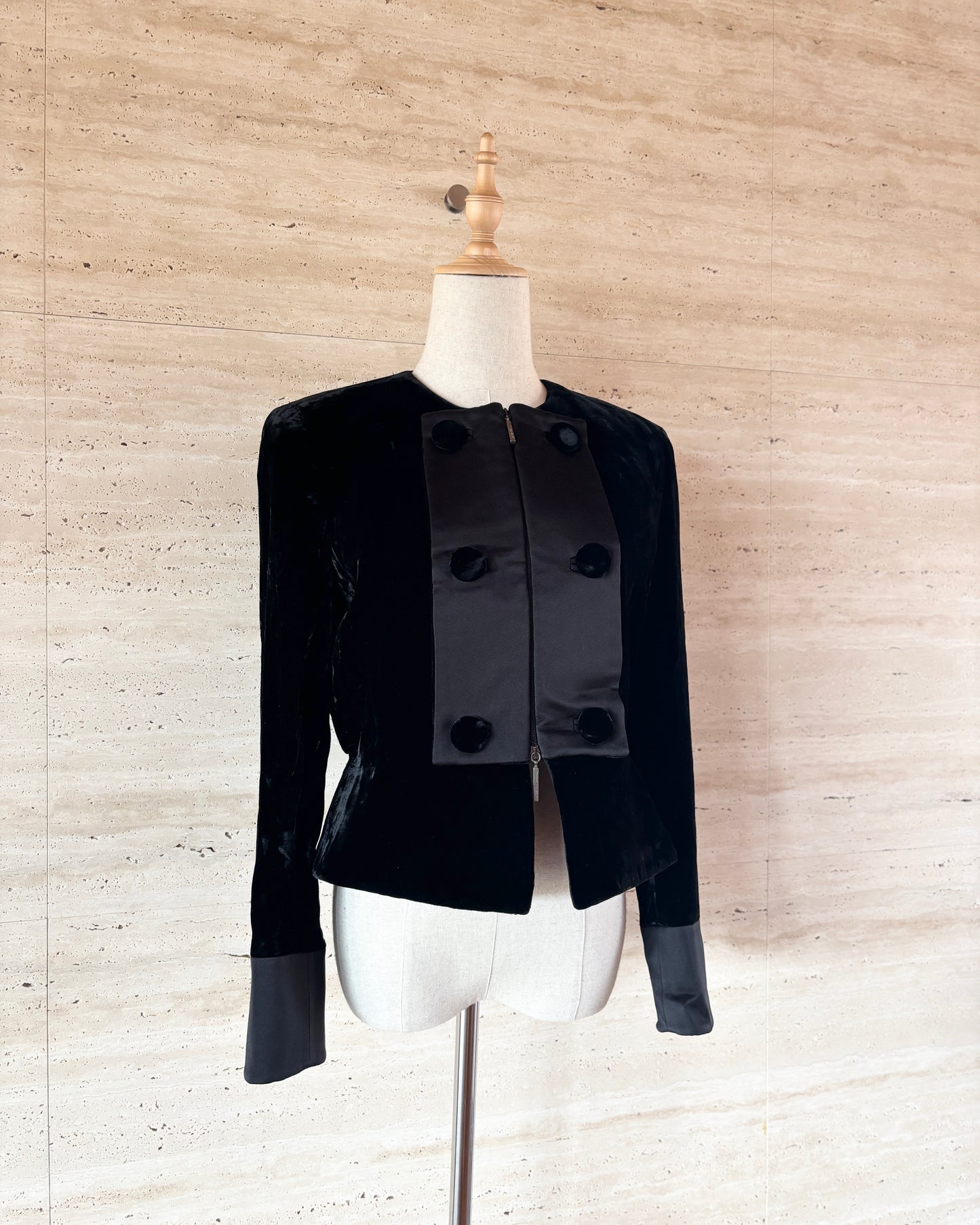 【GIORGIO ARMANI】Velour Jacket