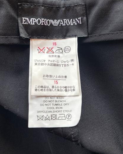 【EMPORIO ARMANI】Center Press Wide Pants