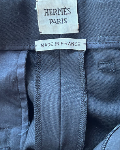 【HERMES】Center Press Straight Pants