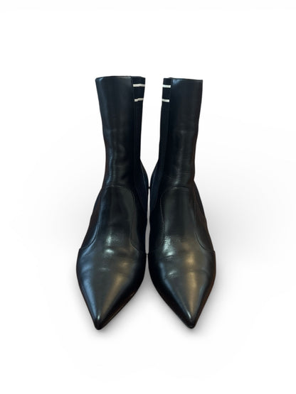 【VINTAGE ARCHIVE】 FENDI / Leather & Knit Ankle Boots