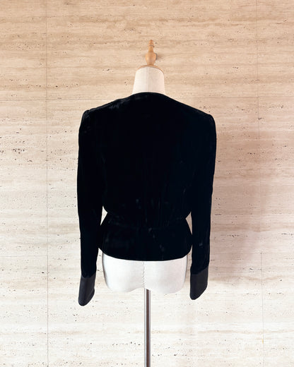【GIORGIO ARMANI】Velour Jacket