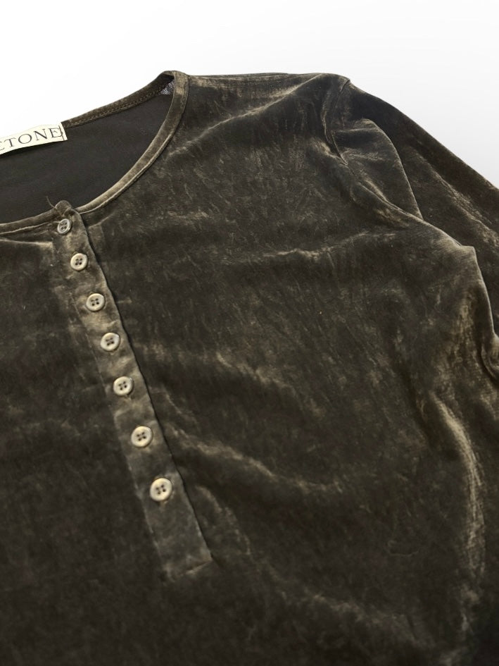 【ORIGINAL PICK】Velour Long-Sleeve Top