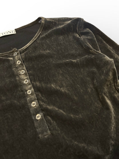 【ORIGINAL PICK】Velour Long-Sleeve Top