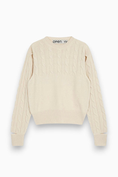 【BRAND SELECT】 OPEN YY / Convertible Cable Knit