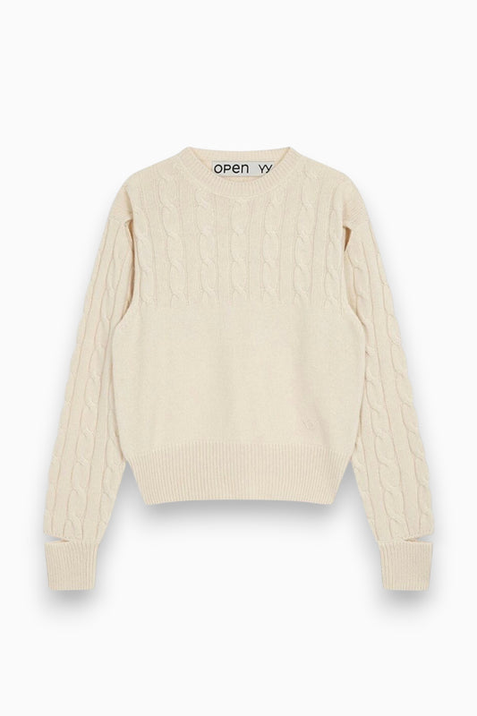 【BRAND SELECT】 OPEN YY / Convertible Cable Knit