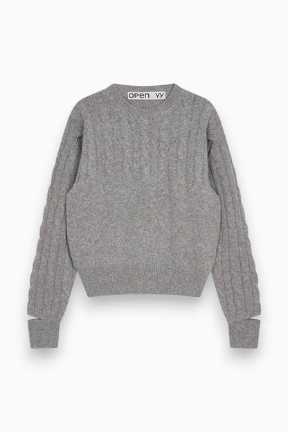 【BRAND SELECT】 OPEN YY / Convertible Cable Knit