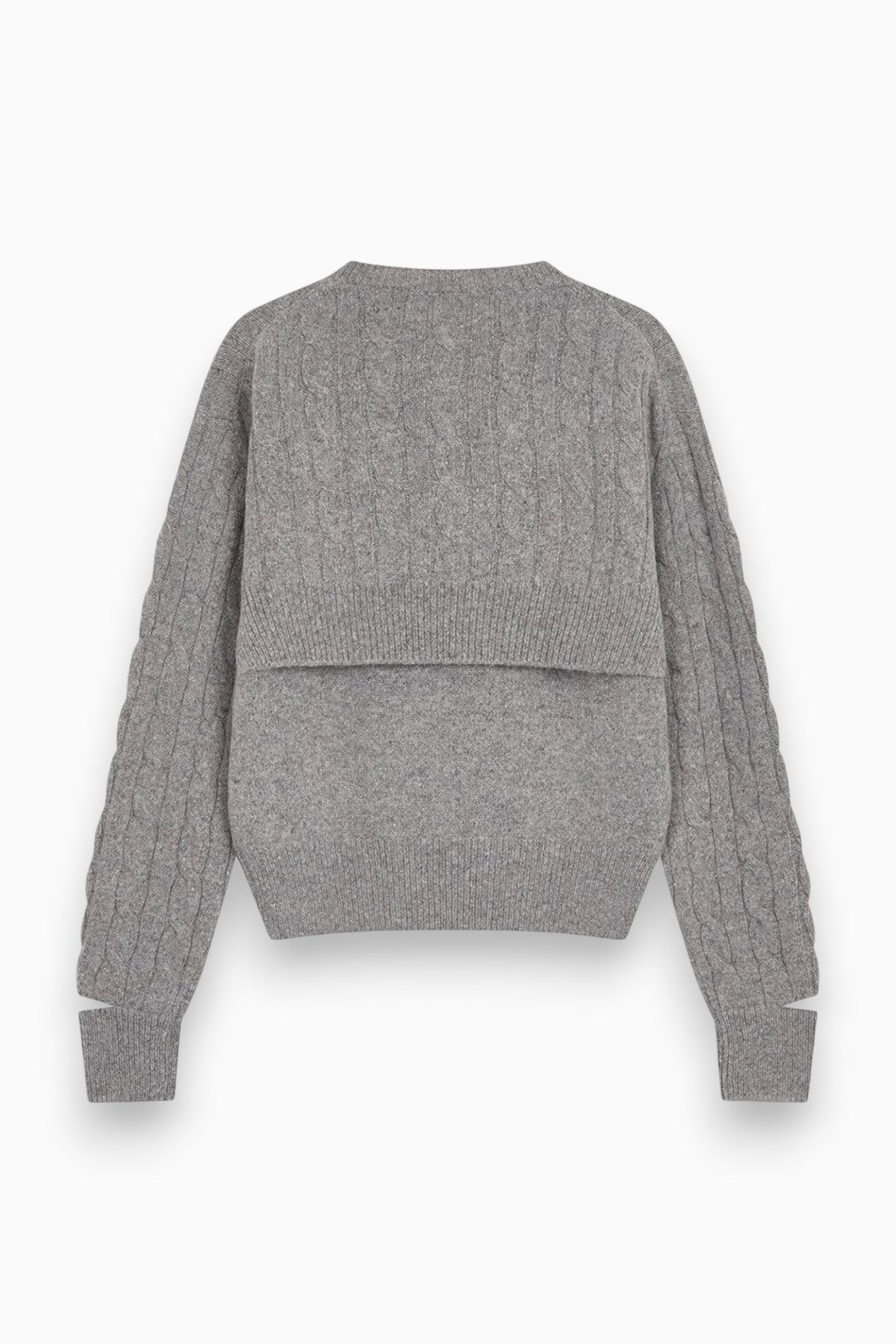【BRAND SELECT】 OPEN YY / Convertible Cable Knit